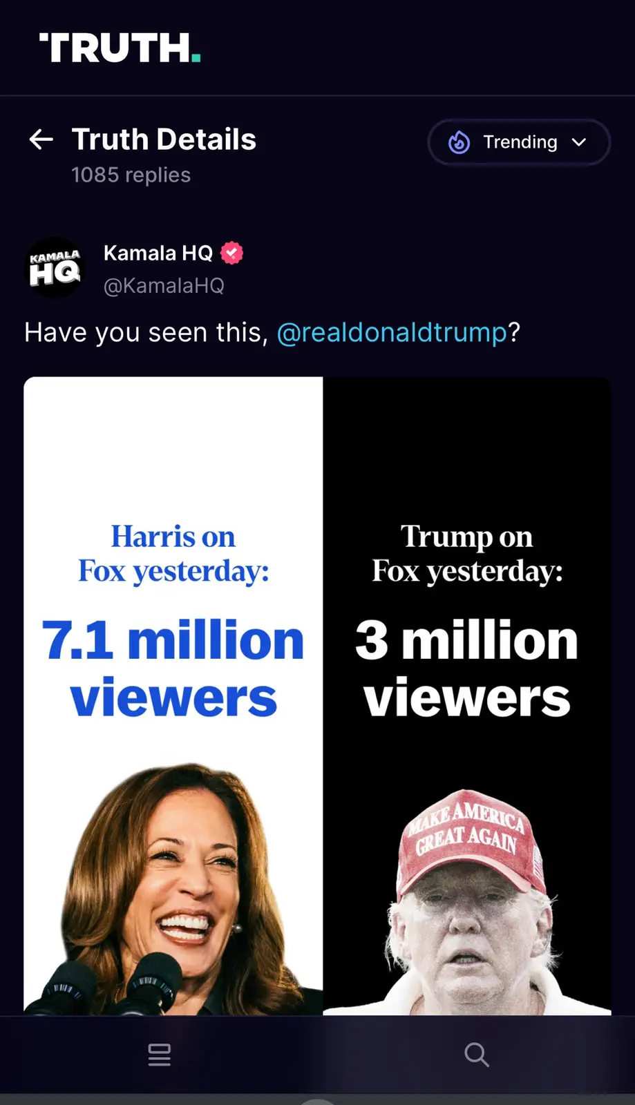 Right on His Own Platform, No Less!