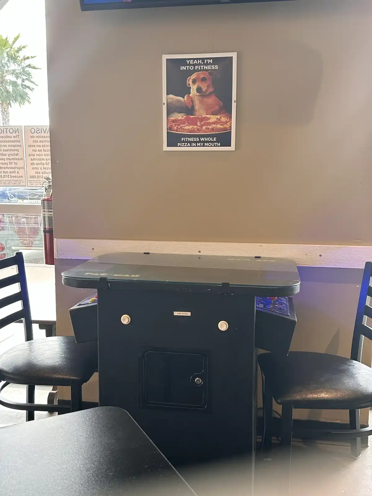 Anticipating My Chicken Parm Sandwich and Spotted This Witty Poster
