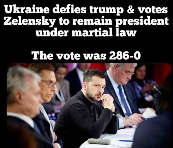 A photo shows Ukrainian President Volodymyr Zelensky seated at a formal meeting table, looking thoughtful with his hands…