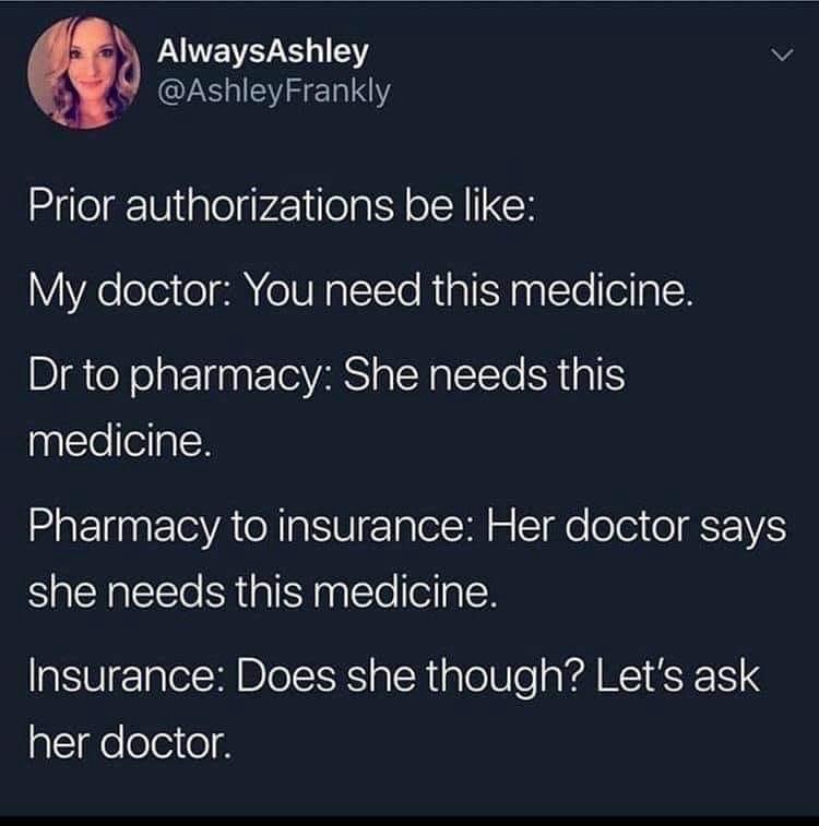 A screenshot of a tweet from user AlwaysAshley (@AshleyFrankly) with a dark background and white text. The tweet humorously…
