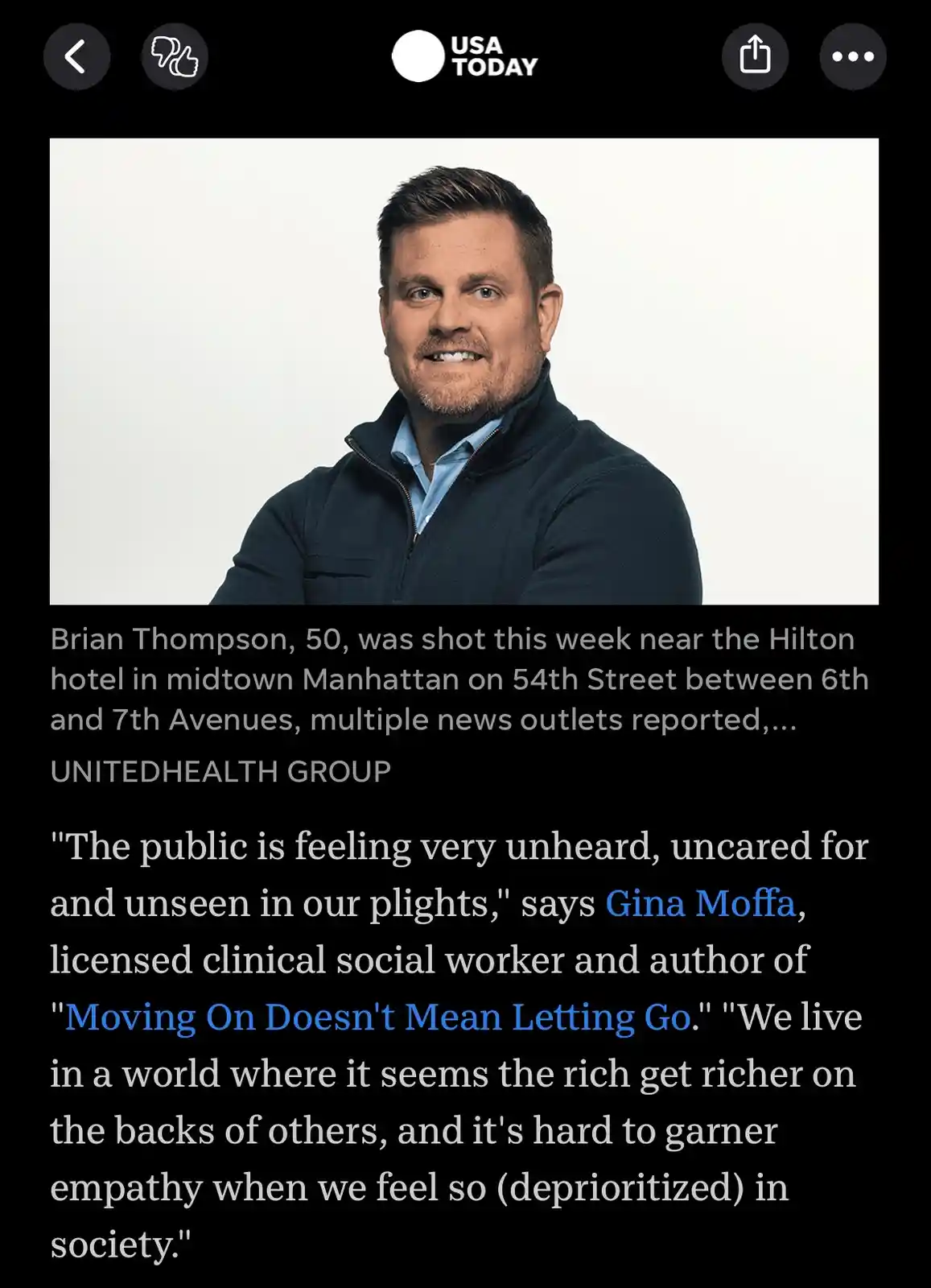 USA Today's Insightful Piece on the Lack of Empathy for Thompson's Passing