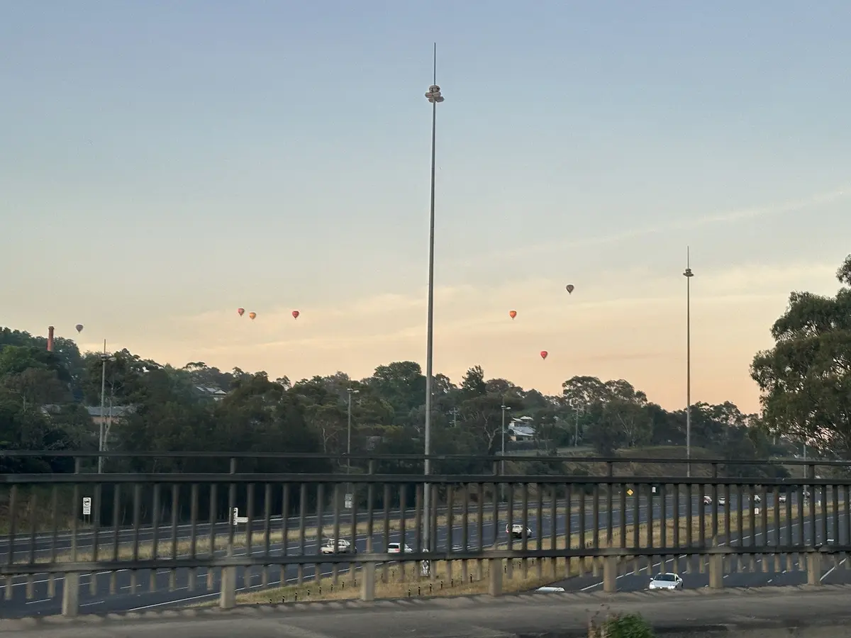 Watch as the hot air takes flight!