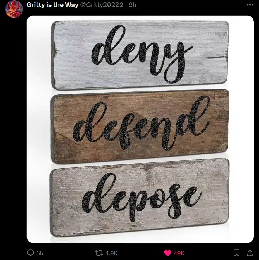 What Follows After Deny, Defend, and Depose?