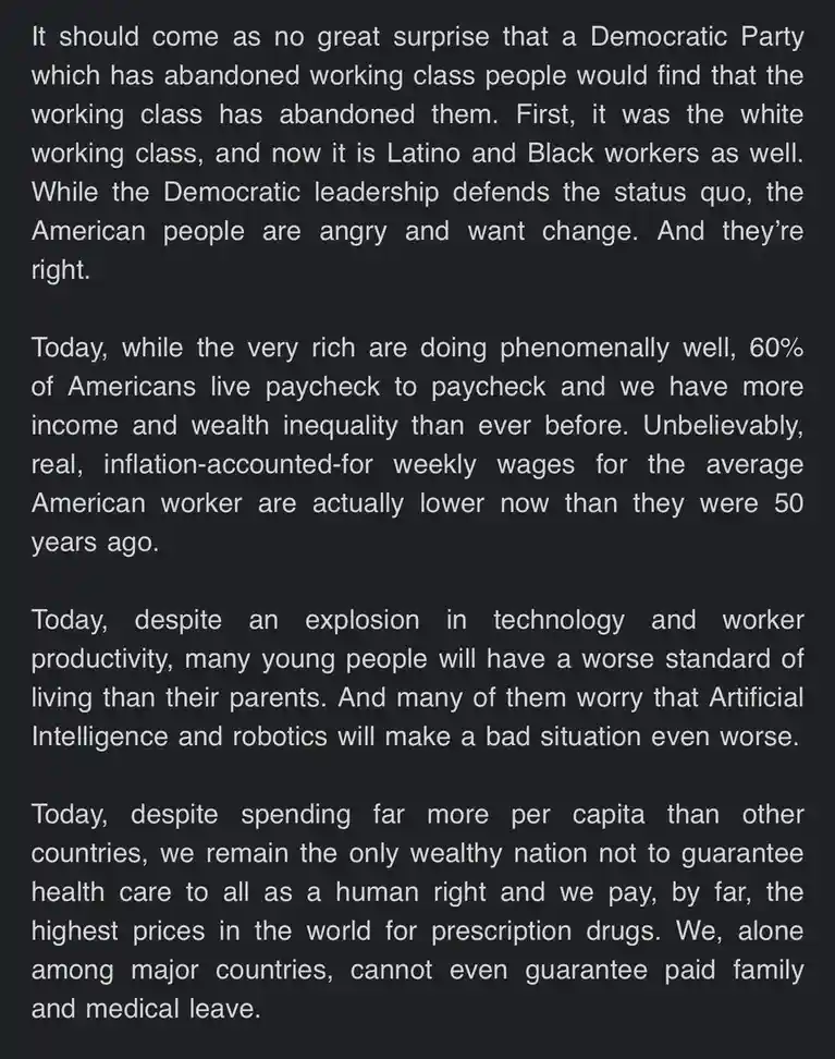 Straight from Bernie Sanders' social media!