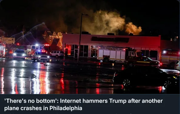 A nighttime photo shows emergency vehicles, including fire trucks and ambulances, responding to a fire at a commercial…