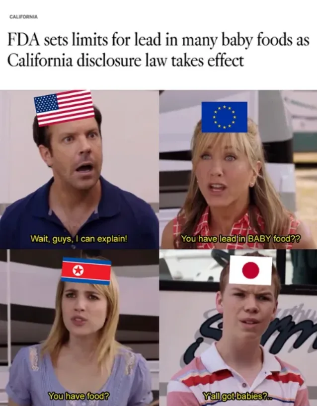 A four-panel meme using characters from 'The Office' with national flags on their heads. Top left: a man with an American…