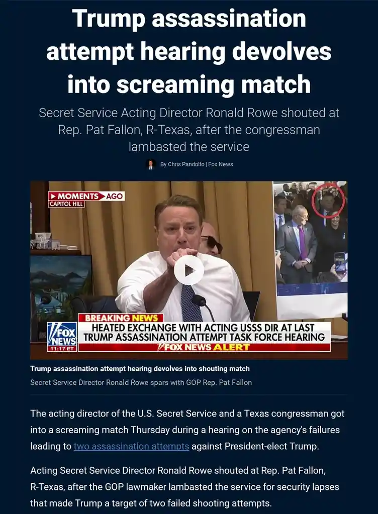 Hearing on Trump assassination attempt turns into a chaotic shouting match.