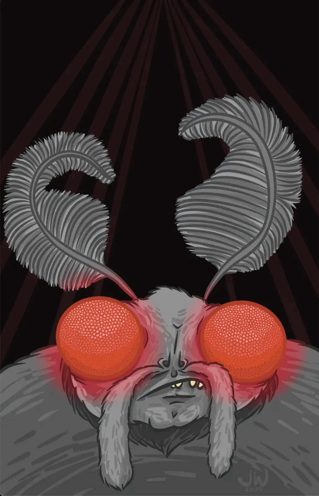 My Digital Masterpiece: A Moth Illustration