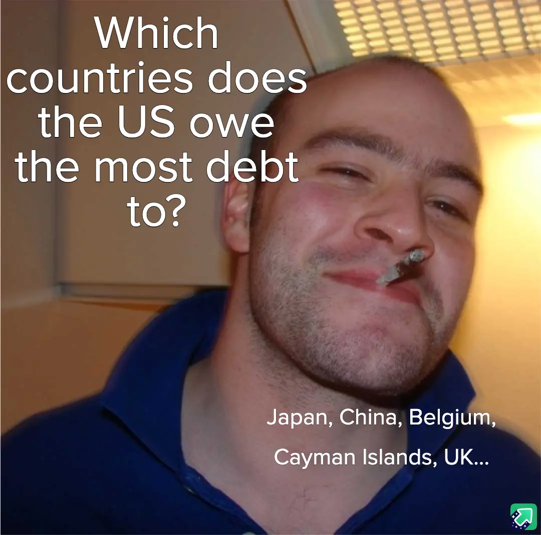 A man with a cigarette in his nose and a smug, knowing smile looks at the camera. White text at the top asks 'Which…
