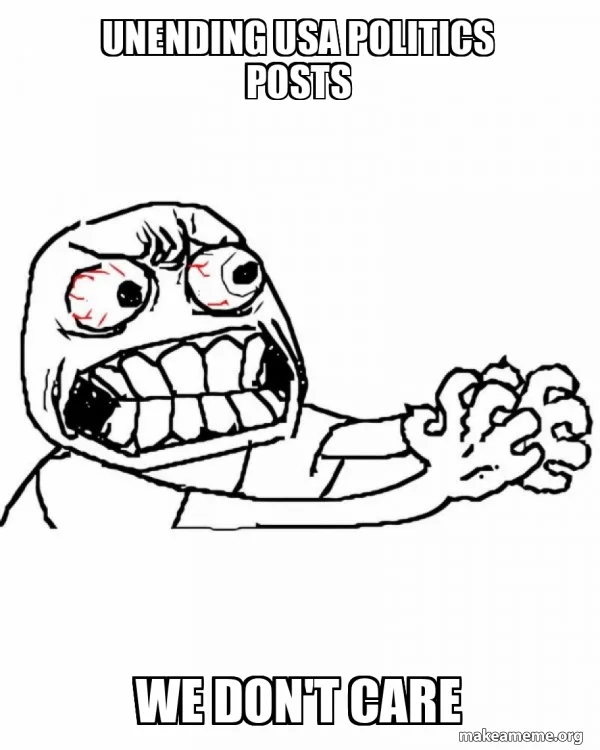 A black-and-white drawing of the 'Y U NO' meme character with an angry, screaming expression and a clenched fist. The text…