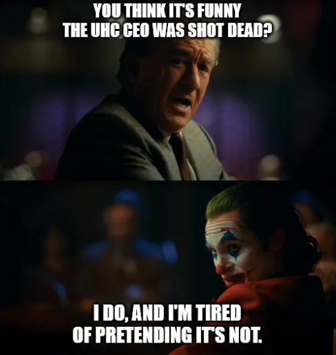 The image is a two-panel meme. The top panel shows an older man in a suit looking shocked and angry, with the text 'YOU…