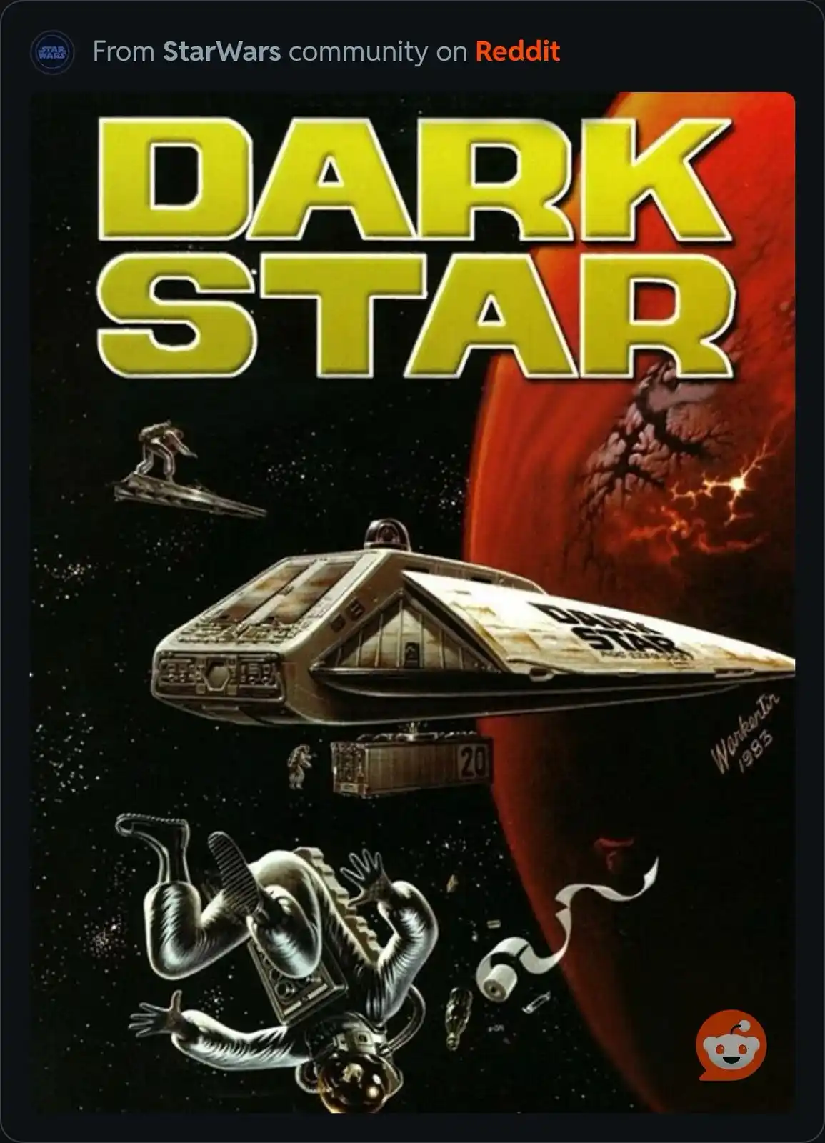 The iconic sci-fi film DARK STAR that defined a genre.