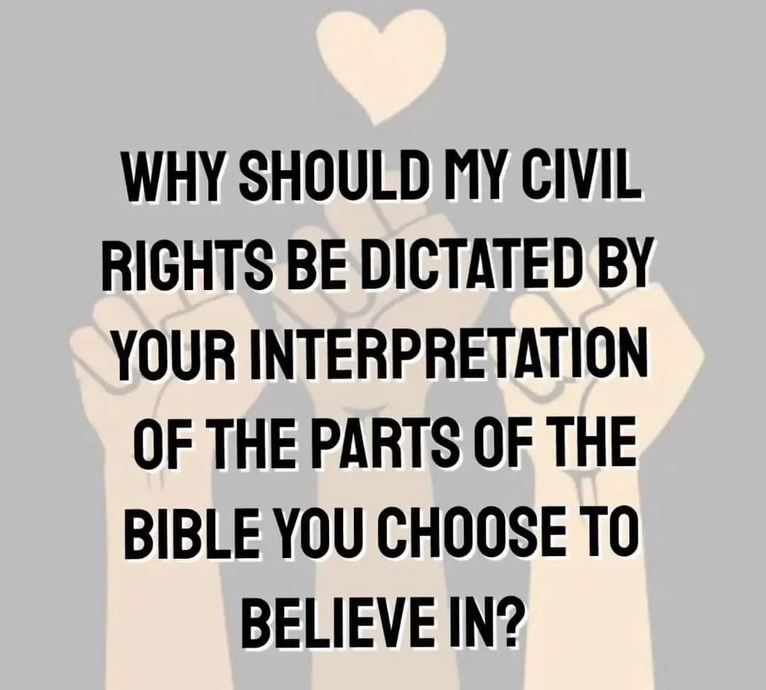 The image shows three raised fists against a gray background, with a white heart above them. Overlaid bold black text asks…