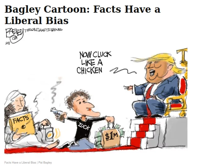 When Face-butt's Zuckerboy bends the knee to the orange dictator
