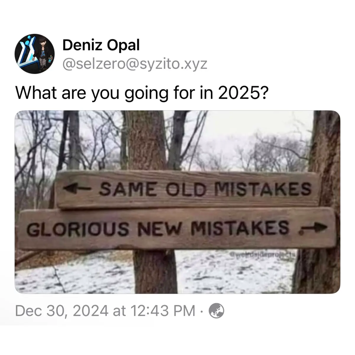 Embracing the New Year with Fresh Mistakes