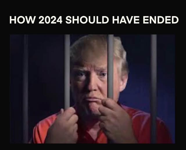 A man with blond hair and a red shirt is shown behind prison bars, looking distressed and holding his face with both hands…