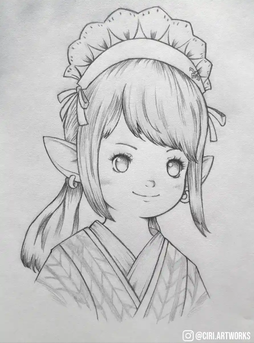 A Traditional Portrait of a Lalafell