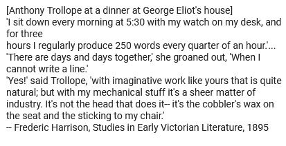 Shouldn't You Be Busy Writing Right Now?