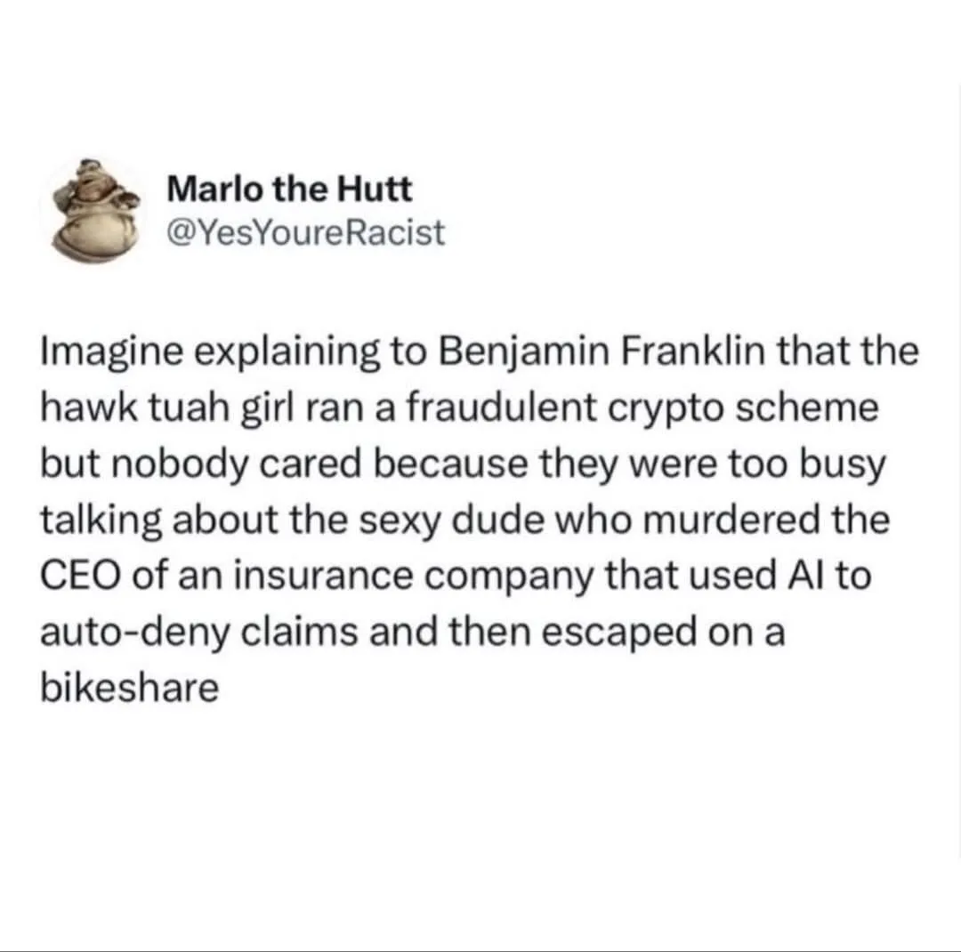 A screenshot of a tweet from 'Marlo the Hutt' (@YesYoureRacist) with a white background and black text. The tweet reads…
