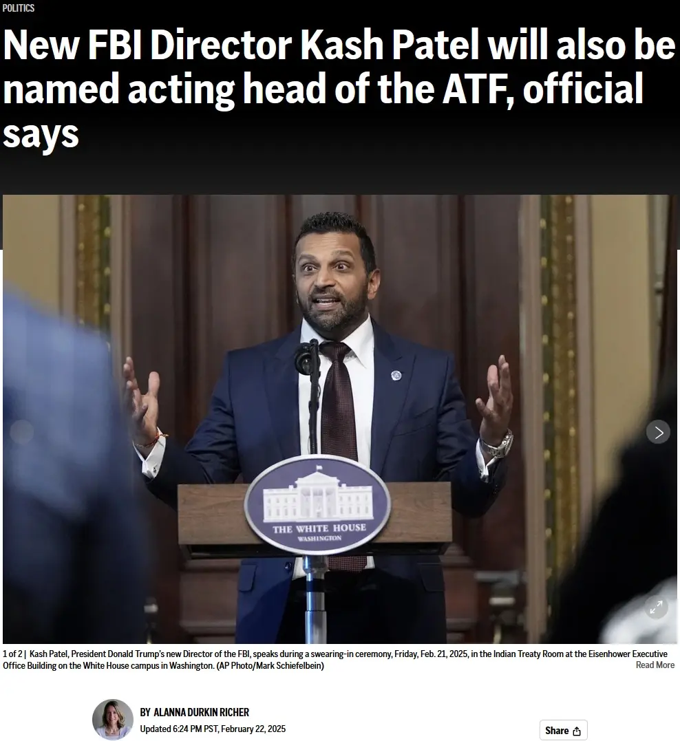 A man in a dark suit and tie stands behind a wooden podium with a 'The White House Washington' seal, gesturing with both…