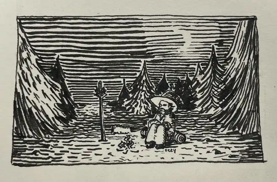 Inktober 2024 Day 22: Embracing the Spirit of 'Camp'
