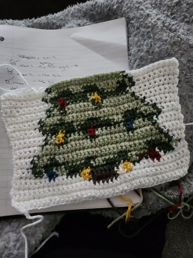 Progress Update on My Crochet Christmas Tree
