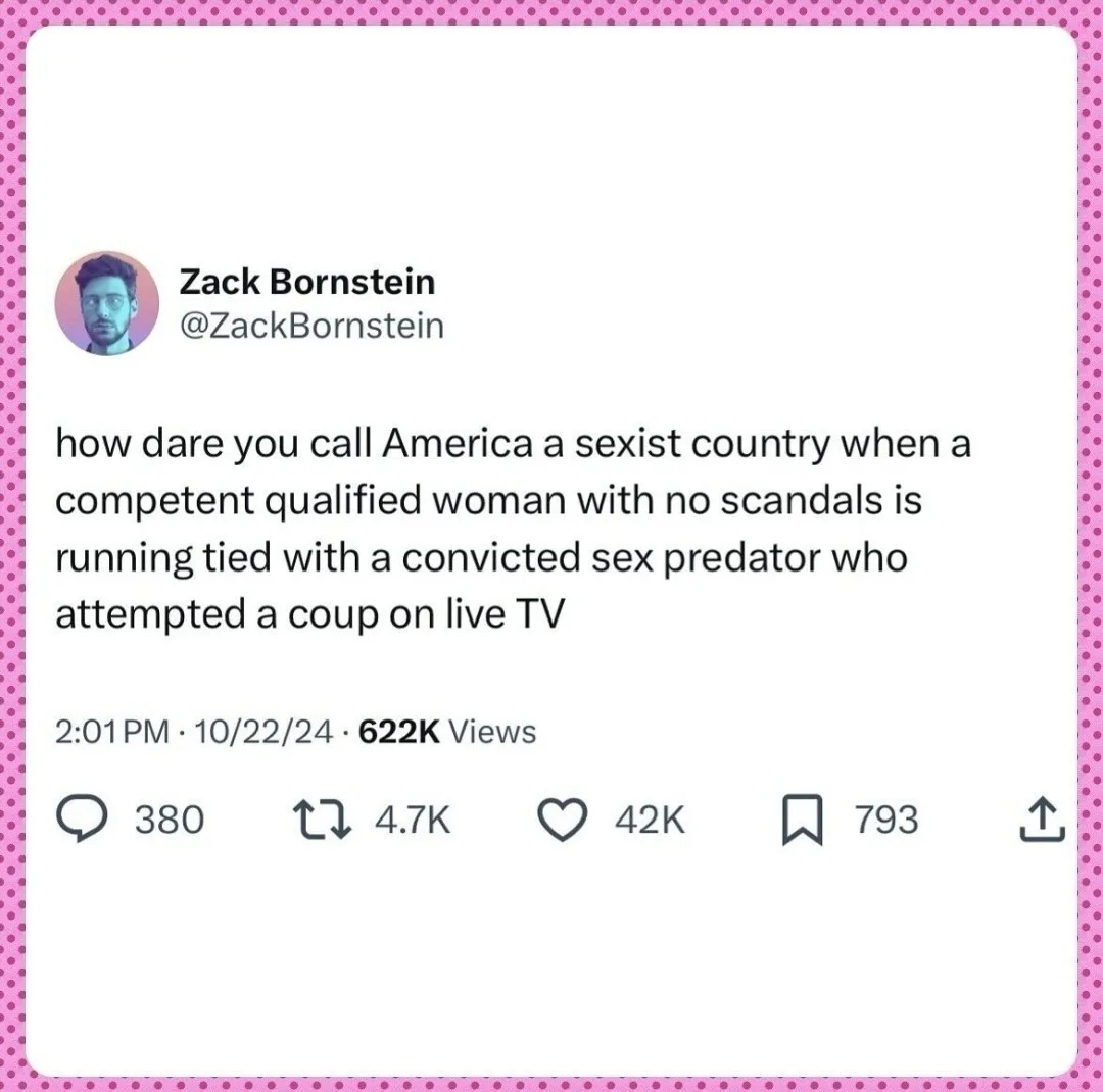 A screenshot of a tweet by Zack Bornstein, showing his profile picture, username, and the full text of his tweet which reads…