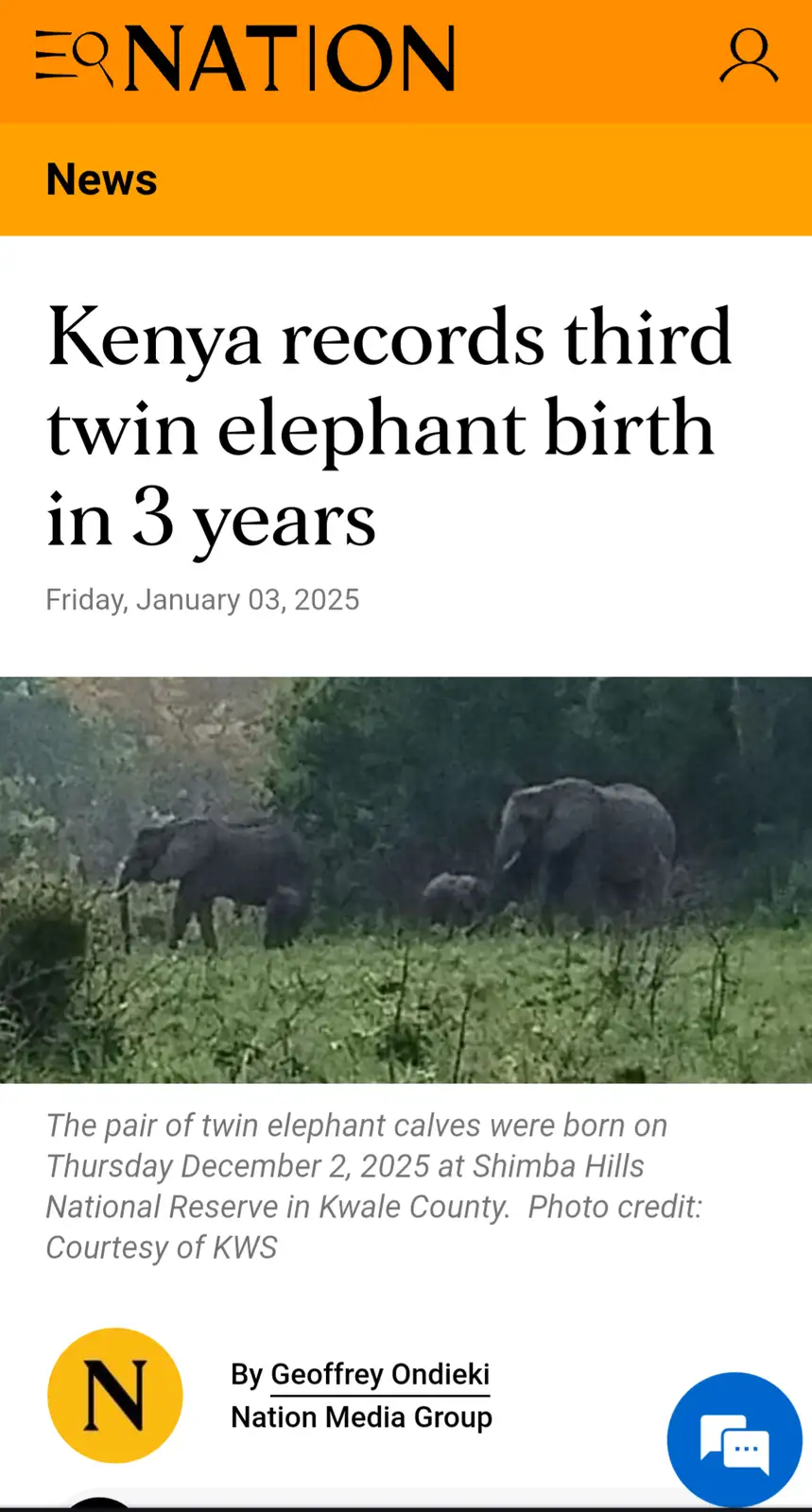 Kenya Celebrates Its Third Twin Elephant Birth in Just Three Years!