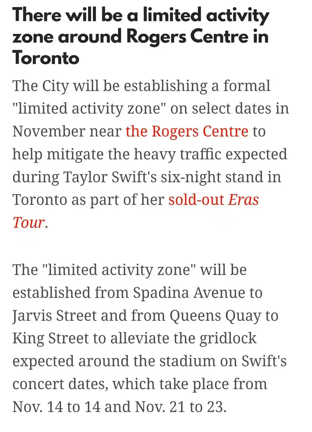 Taylor Swift is Coming to Town—Perfect Time to Hit the Road in Toronto!