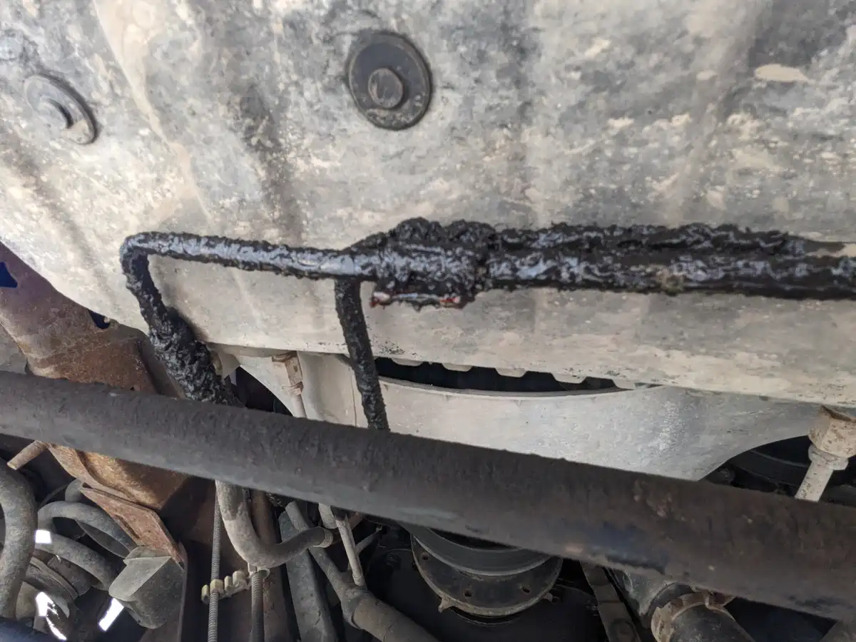 Is that grease a happy accident or on purpose?