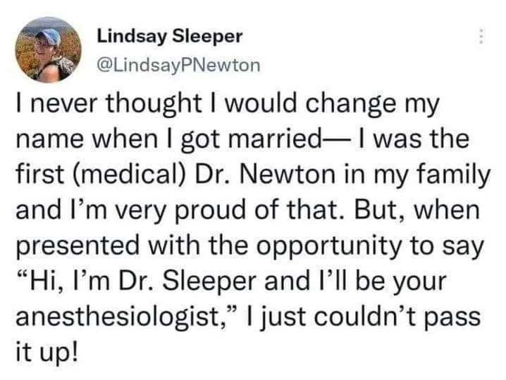 A screenshot of a tweet by Lindsay Sleeper (@LindsayPNewton) showing her profile picture and a text post. The text…
