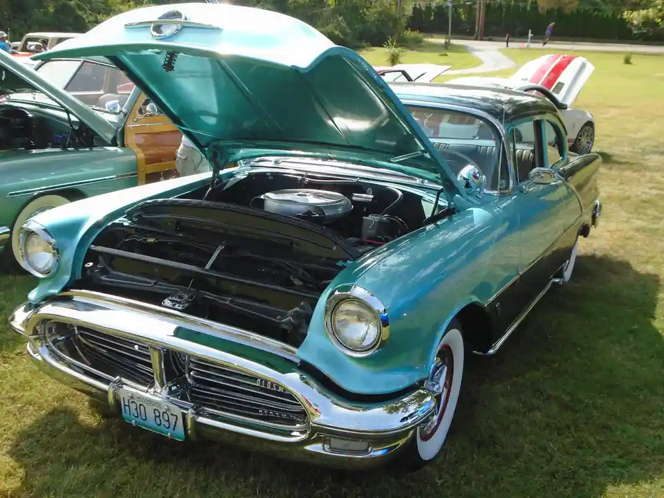 Step Back in Time with the Classic 1956 Oldsmobile 88 Two-Door Sedan