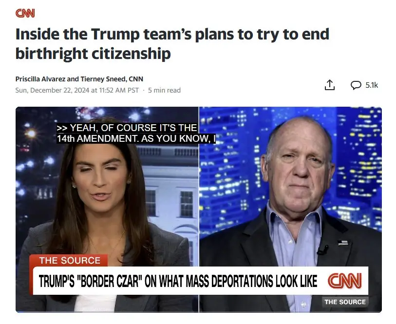 A split-screen CNN news segment shows a female reporter on the left and a male interviewee on the right. The male…