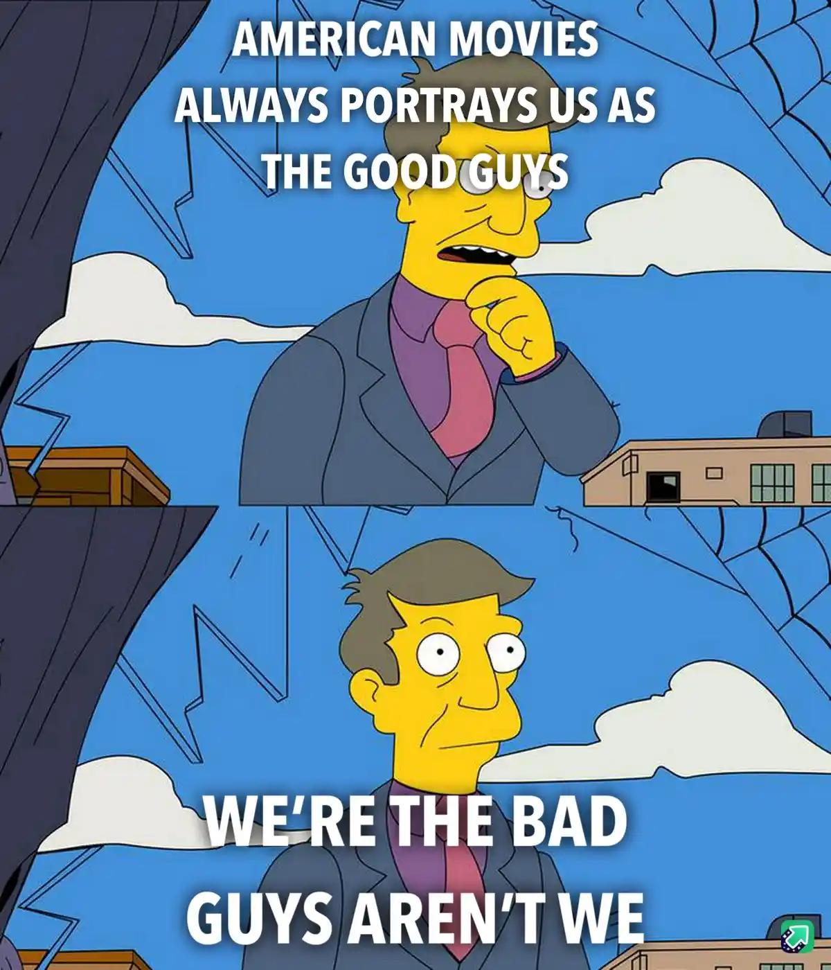 Only in films does America almost get it right.