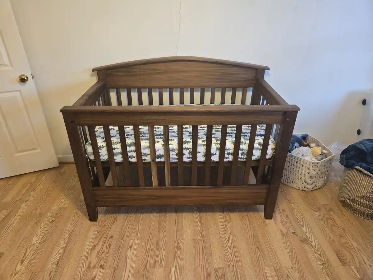 Finally completed my son's crib after a long 10-month journey