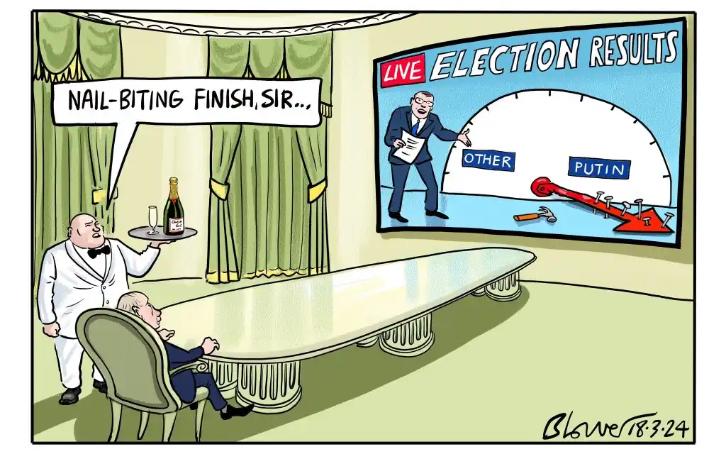 A caricature of Putin that speaks volumes.