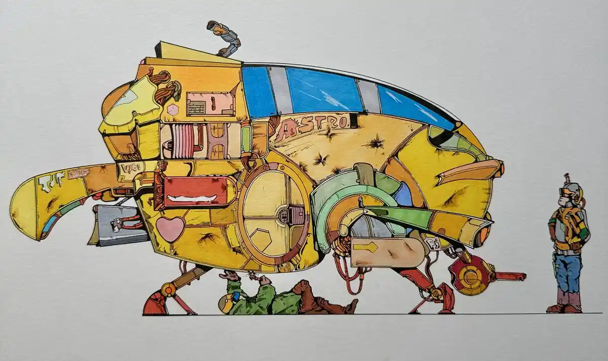Adventurers of the Planet Hopper and their crew