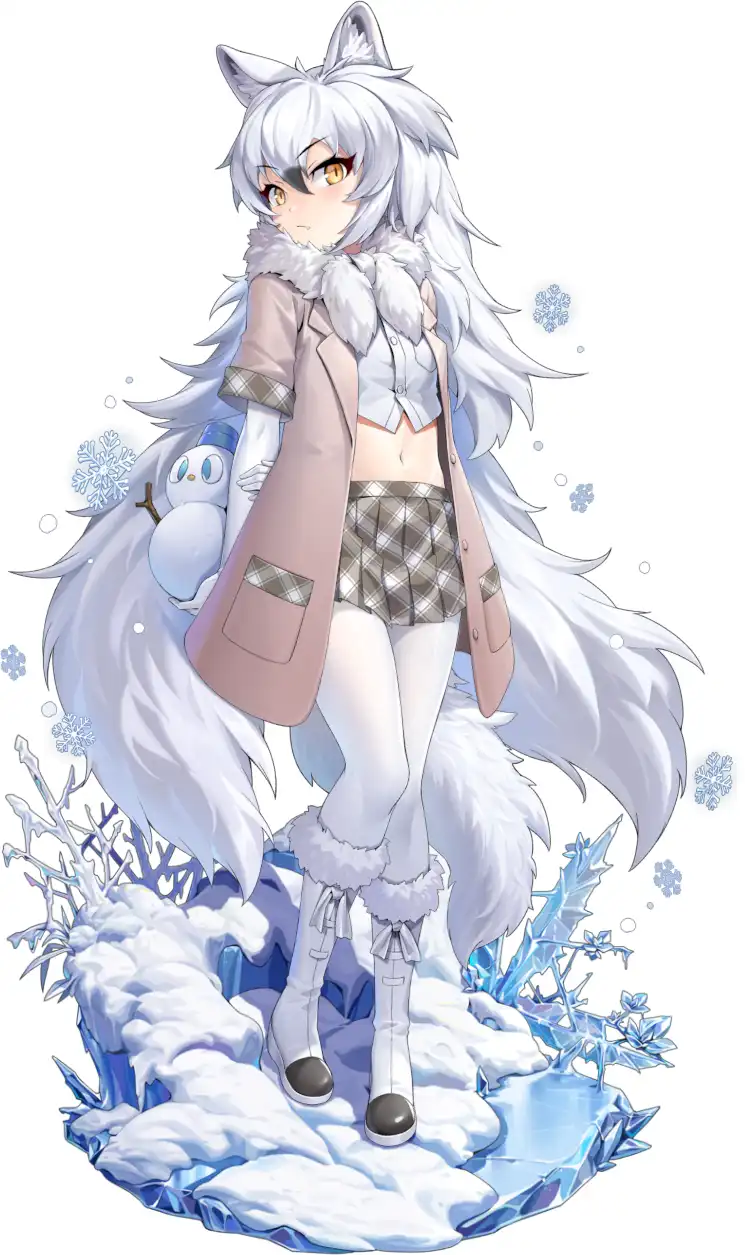 Stunning Arctic Wolf Pictures from Kemono Friends