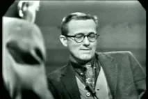 A six-panel black-and-white sequence shows a man in glasses and a suit progressively adjusting his glasses and touching his…