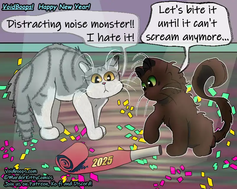Wishing You a Happy New Year from MurderKittyComics!