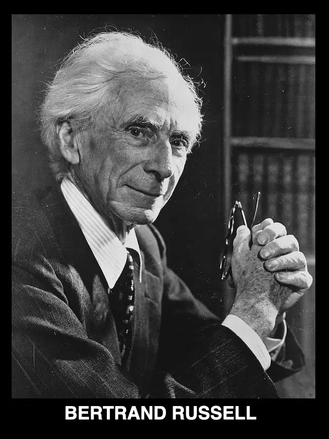 A black-and-white portrait of an elderly man with white hair, wearing a suit and tie, holding a pair of glasses in his…