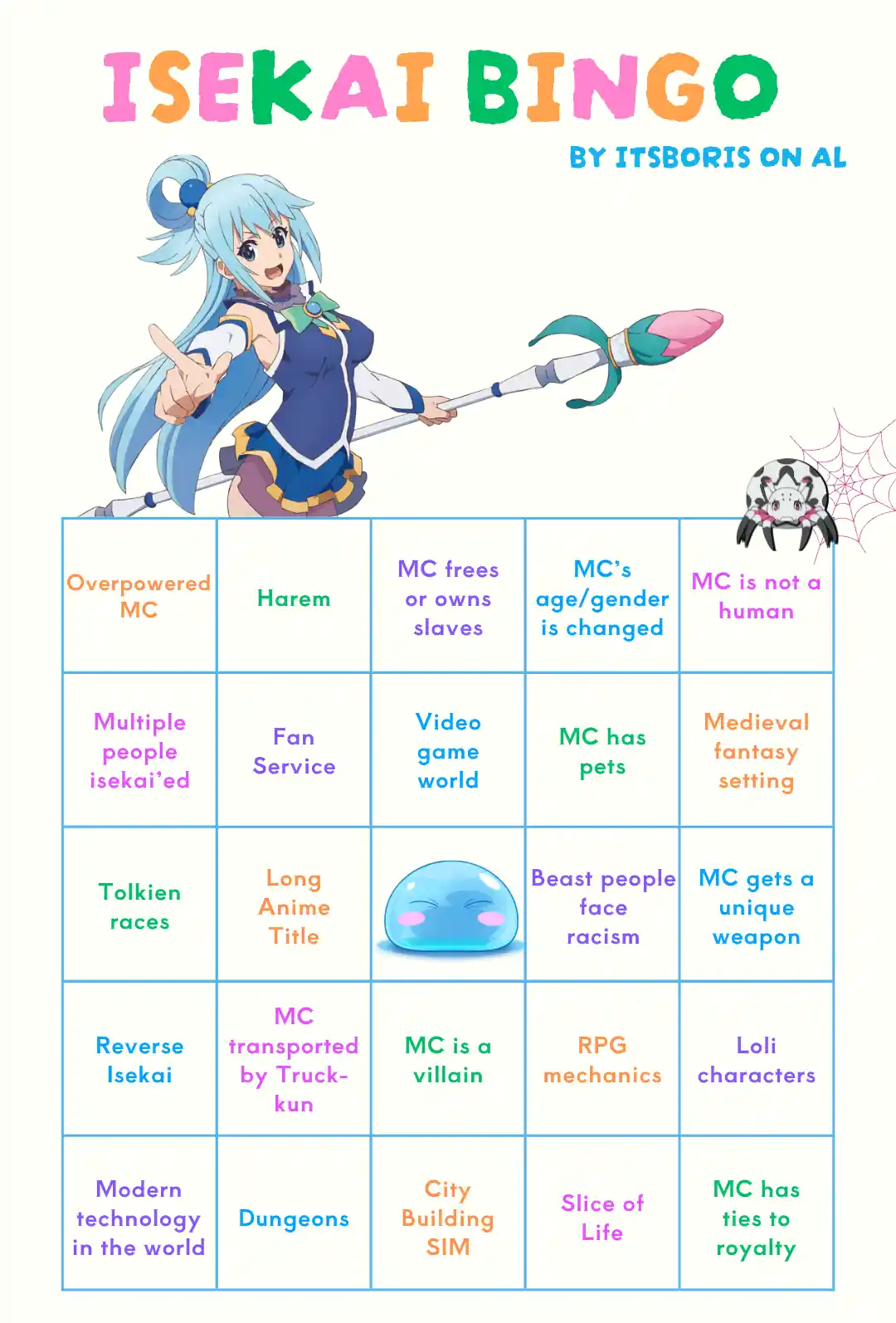 My Unique Take on Isekai Bingo