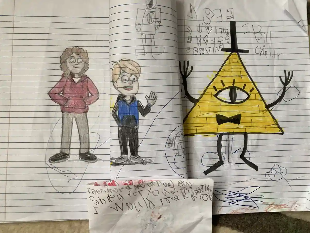 Gravity Falls Sketches Created for My Kids