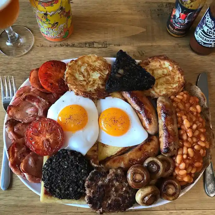 A delightful English Breakfast Platter.