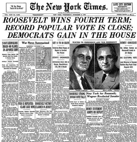 Franklin D. Roosevelt's Unprecedented Fourth Term: A Historic Election on November 7, 1944