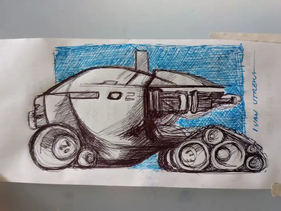 Sketching a car: artistic vibes in action.