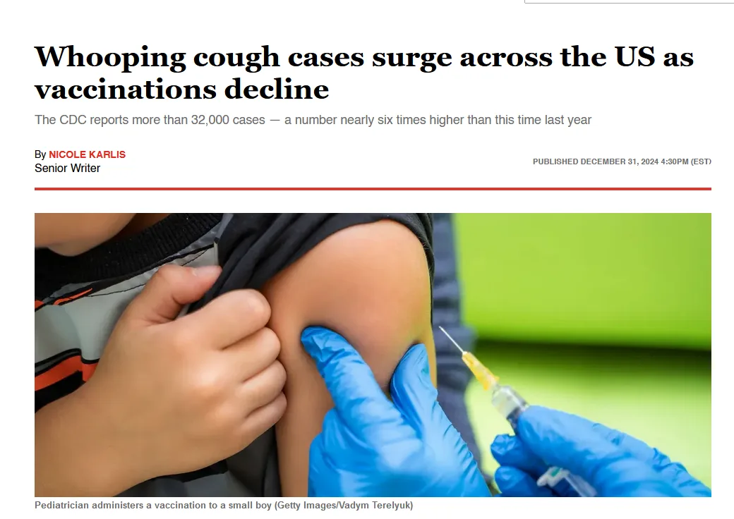 What’s next on the list? Measles, Smallpox, Polio?