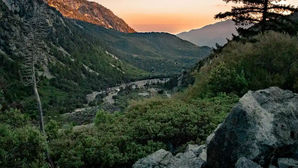 Golden hues engulf the rugged mountain peaks, as lush green forests glisten with dew. Softly glowing clouds drift lazily…
