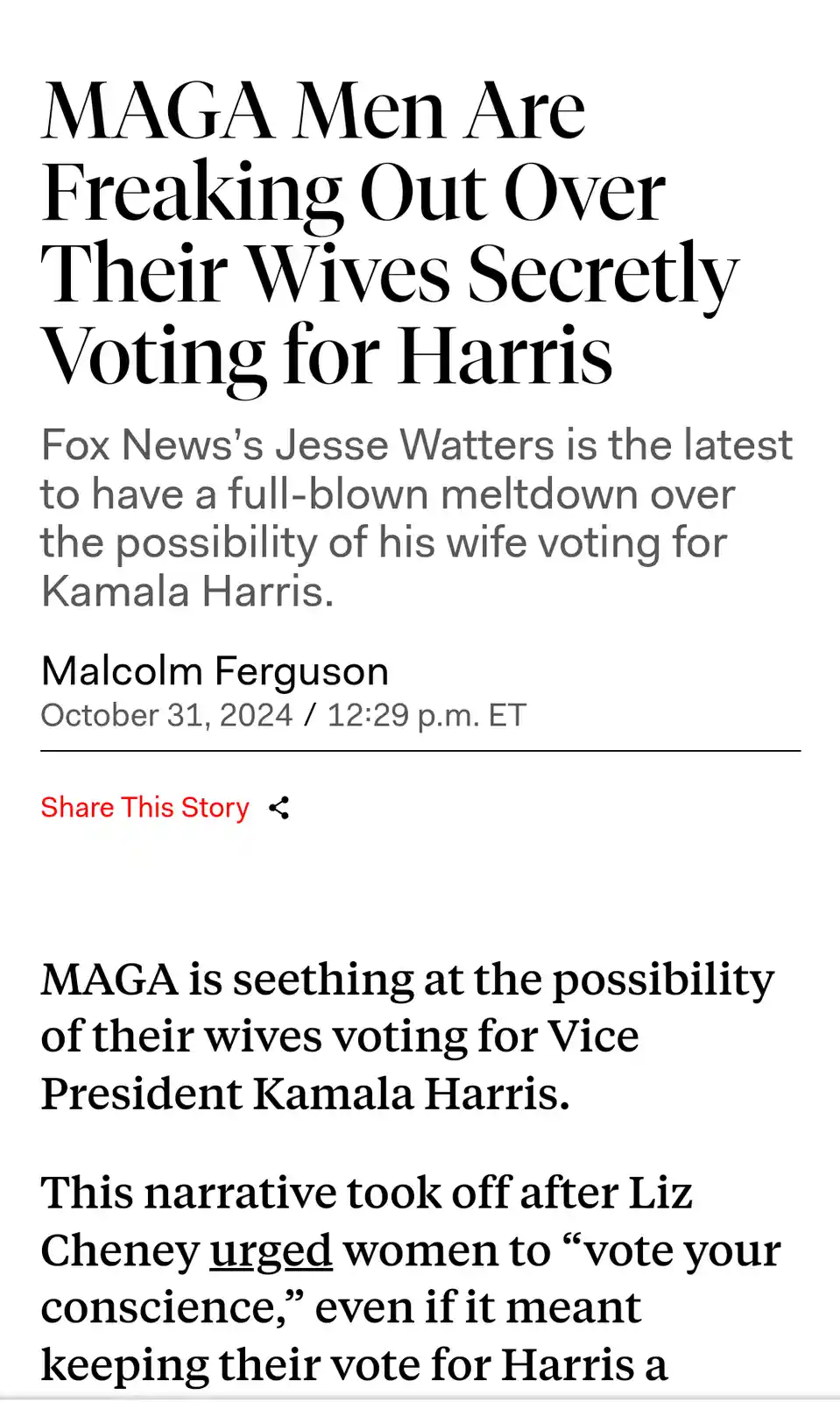 I was really anxious about the election, but this gives me a glimmer of hope!