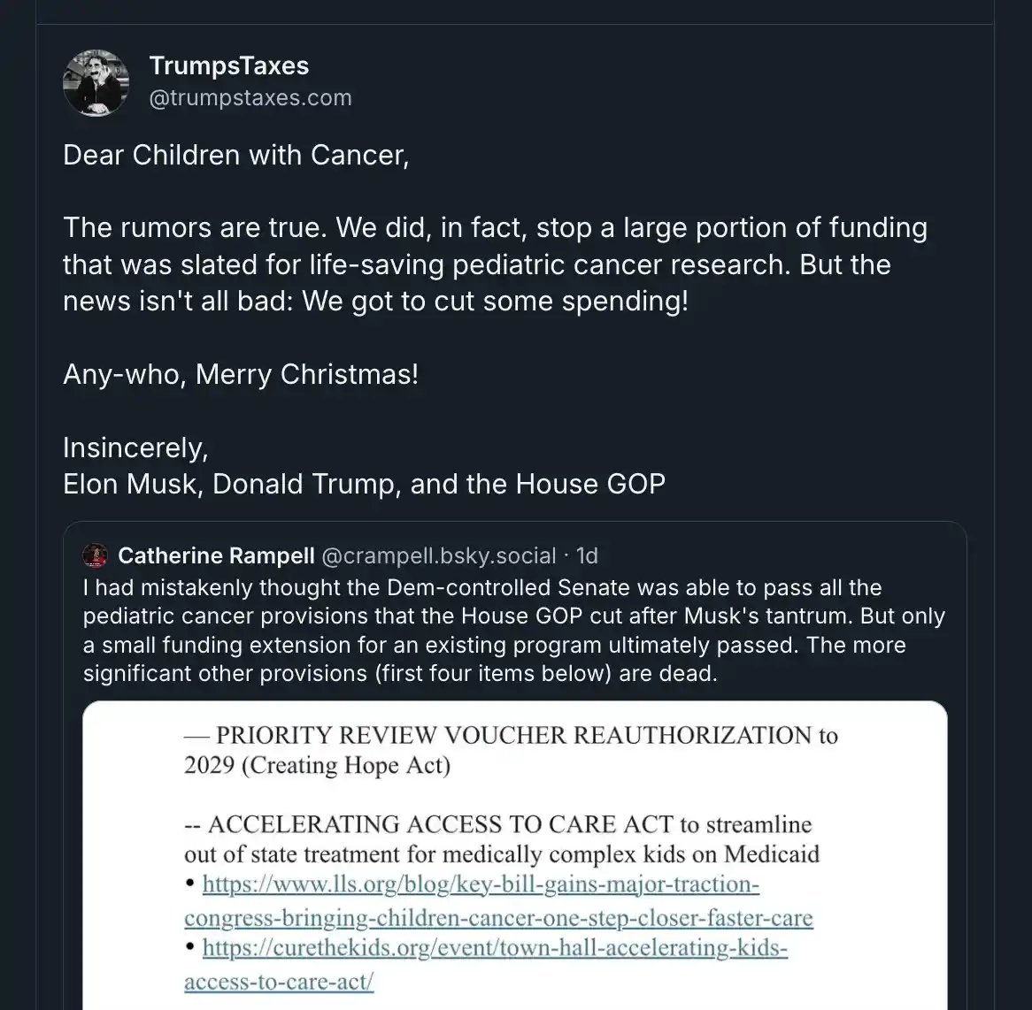 Breaking News: Major Funding Gaps in Children's Cancer Research Due to Elon and Trump's Decisions